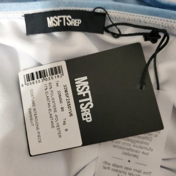 NWT MSFTSREP Intero scoop-neck high-leg swimsuit - Picture 7 of 9